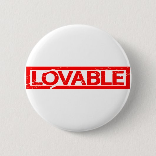 liebenswerte Briefmarke Button (Vorderseite)