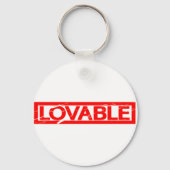 liebenswerte Briefmarke Schlüsselanhänger (Vorderseite)