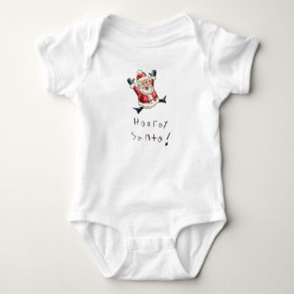 Liebenswerte "Hurra Santa" Babyschürze Baby Strampler