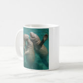 Liebenswerte Manatis Kaffeetasse (Vorderseite Links)