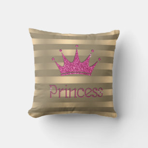 Liebenswerte moderne Glitter-Tiara, gestreift Kissen