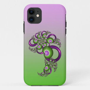 Liebenswerte rosa grüne Herzen modernes abstraktes Case-Mate iPhone Hülle