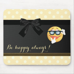 Liebenswerter Emoji-Gesichtsausdruck, Punkte Mousepad
