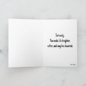 Liebenswerter Geist mit Geschenken Dankeskarte (Innenseite)