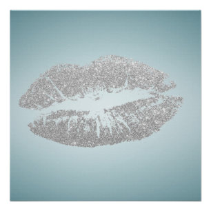 Liebenswerter Kuss, Lippen , Visagist Poster