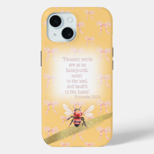Liebenswerter Pastell-Pfirsich-Rosa-Schleife Chris Case-Mate iPhone Hülle
