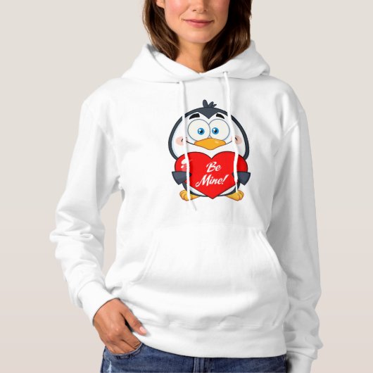 liebenswerter Pinguin Hoodie (Vorderseite)