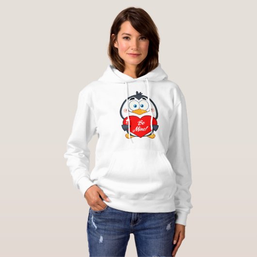 liebenswerter Pinguin Hoodie (Vorne ganz)