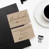 liebenswertes Skript-Handmade-Kraftgeschäft Visitenkarte
