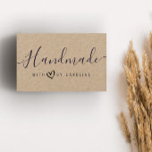 liebenswertes Skript-Handmade-Kraftgeschäft Visitenkarte