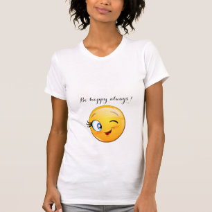 Liebenswertes zwinkerndes Emoji-Gesicht - Sei imme T-Shirt
