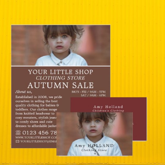Liebenswürdige Girl, Children's Clothing Store Adv Flyer