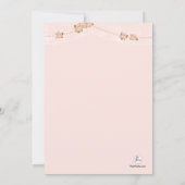 Liebenswürdige Spitze-Einladung Einladung (Rückseite)