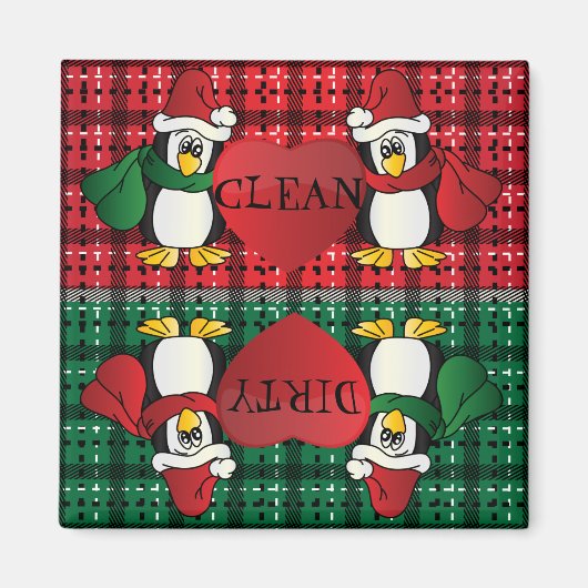 Liebenswürdiger Cute Christmas Penguins Magnet (Vorne)