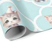 Liebenswürdiger Meow-nificent Gift Wrap Geschenkpapier (Rolleneckpunkt)