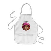 Liebenswürdiger Scalloped Custom Foto Template Nam Kinderschürze (Vorne)