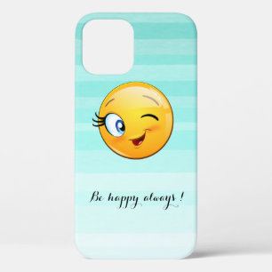 Liebenswürdiger zwinkerndes Emoji-Gesicht - Sei im Case-Mate iPhone Hülle
