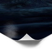 Liebenswürdiges Drachenbaby im Zauberwald Poster (Ecke)