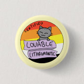 Liebenswürdiges Lithromantic Button (Vorderseite)