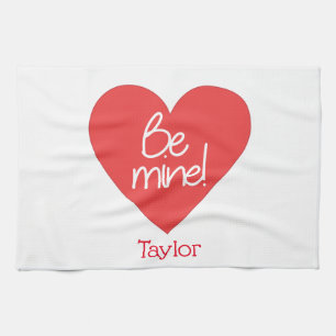 Liebenswürdiges rotes Herz ist meins Handtuch