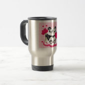 Liebepanda von der Kreis-Reihe Reisebecher (Vorderseite Links)