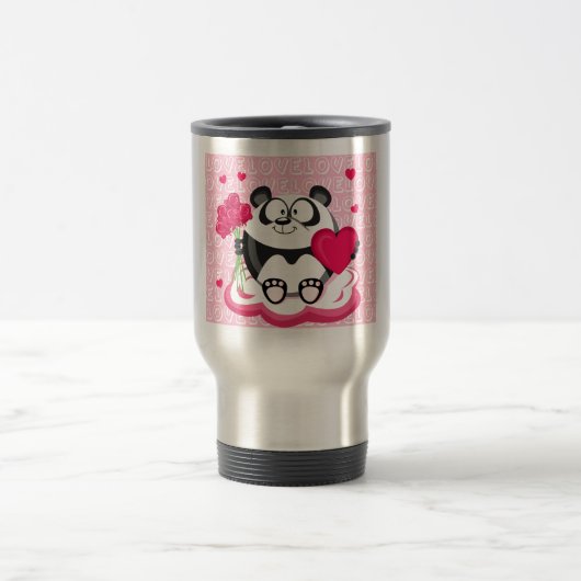 Liebepanda von der Kreis-Reihe Reisebecher (Mittel)