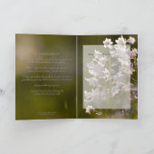 Lieber Abschiedsfreund, Beileidskarte Karte (Innenseite)