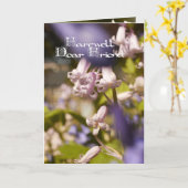 Lieber Abschiedsfreund, Beileidskarte Karte (Gelbe Blume)