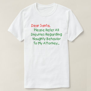 Lieber Anwalt des Weihnachtsmanns - Lustiger Weihn T-Shirt