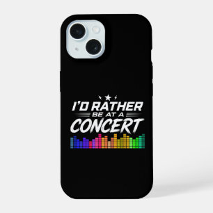 Lieber auf einem Konzert als hier - Lustiger Musik iPhone 15 Hülle