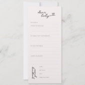 Lieber Baby — Babydusche wünscht + Vorhersagekarte Einladung (Vorderseite)