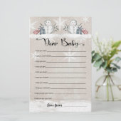 Lieber Baby Snowman Baby-Duschgame (Stehend Vorderseite)