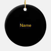 Lieber Bingo spielen Weihnachtsbaumanhänger Keramik Ornament (Hinten)