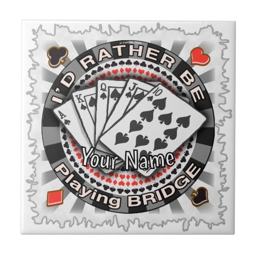 Lieber Bridge spielen Fliese (Vorderseite)