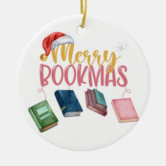Lieber Buchwürmer, lustige Bookmas! Keramik Ornament