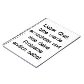 "Lieber Chef, bitte werde erwachsen..." Notizblock (Linke Seite)