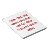 "Lieber Chef, bitte werde erwachsen..." Notizblock (angewinkelt)