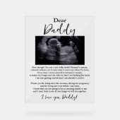 Lieber Daddy Baby Geem Acrylschild (Vorderseite)