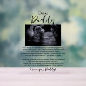 Lieber Daddy Baby Geem Acrylschild (Neutral)