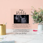 Lieber Daddy Baby Geem Acrylschild (Hochzeit)