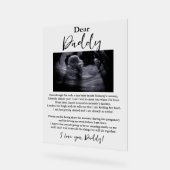 Lieber Daddy Baby Geem Acrylschild (Winkel)