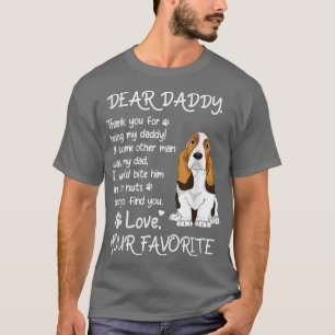 Lieber Daddy Basset Hound Hund Vater Vatertag T-Shirt