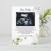 Lieber Daddy, eine Botschaft von Kleiner Feiertagskarte (Stehend Vorderseite)