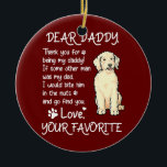 Lieber Daddy Goldendoodle Hund Vater Vatertag  Keramik Ornament<br><div class="desc">Lieber Daddy Goldendoodle Hund Vater Vatertag Geschenk. Perfektes Geschenk für Ihren Vater,  Mama,  Papa,  Männer,  Frauen,  Freunde und Familienmitglieder am Erntedank Tag,  Weihnachten,  Muttertag,  Vatertag,  4. Juli,  1776 Unabhängiger Tag,  Veteranen Tag,  Halloween,  Patrick's Day</div>