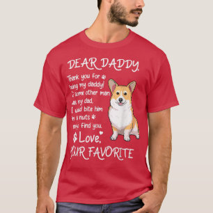 Lieber Daddy Welsh Corgi Vater Vathers Day T-Shirt