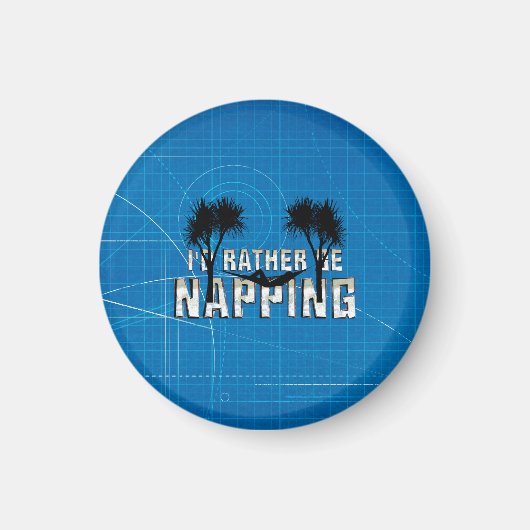 Lieber ein Nickerchen machen Magnet (Vorne)
