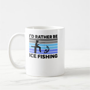 Lieber Eisfischen Retro Vintage, Wasseranimation Kaffeetasse