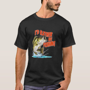 Lieber fischen lustiger Angler Spaß Angler t T-Shirt