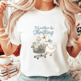 Lieber Flohmarktschätze Sammeln Gans Vintage-Ästhe Tri-Blend Shirt