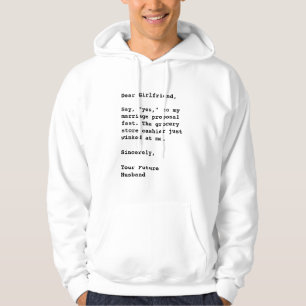 "Lieber Freund, sag, "Ja,"..." Funny Zitat Hoodie